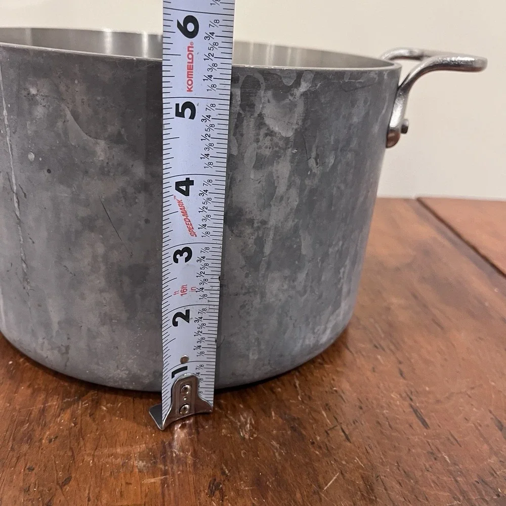 Vtg All Clad Master Chef Metal Crafters 204 1/2 Pan Pot Very Rare Double Handle